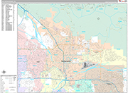 San Bernardino Wall Map Premium Style
